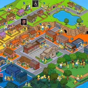 Portrait personnalisé de style Where's Charlie - Art numérique personnalisé de recherche d'objets cachés