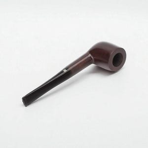 Handmade Briar Wood Tobacco Pipe: Canadian Style, 9mm Filter