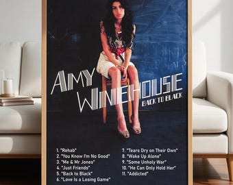 Amy Winehouse Poster album Back To Black