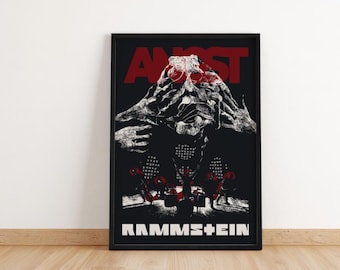 Rammstein Angst Tribute Poster: Industrial Metal Art (Digital Download)
