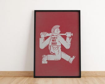 Punk's Not Dead Poster • High-Resolution Digital Art (Instant Download)