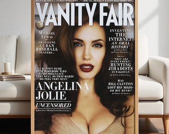 Vanity Fair Angelina Jolie Poster | Glamour Portrait | 300 DPI