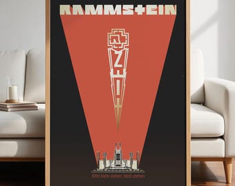 Rammstein Zeit Poster – "Bitte bleib stehen" Lyric Art (Digital Download)