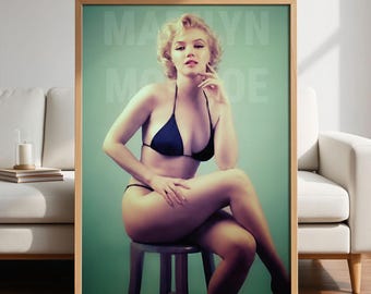 Marilyn Monroe Bikini Poster – Digital Download