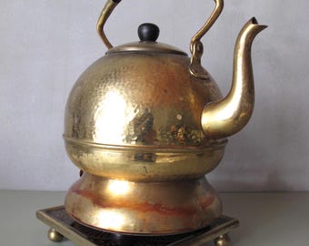 Bollitore d'epoca in rame - Teiera - Bollitore per acqua.