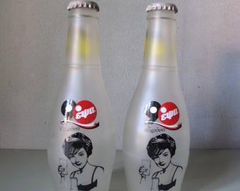 Vintage Coca Cola EPSA-fles, verzamelobject in beperkte oplage, jaren 90 jubileum.