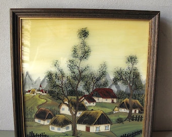 Vintage 60s Landscape Painting.