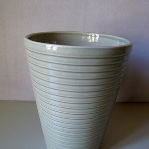 Vintage glasierte Keramik Blumentopf.