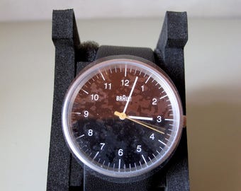 Braun Orologio Cronografo al Quarzo Uoo con Cinturino in Pelle