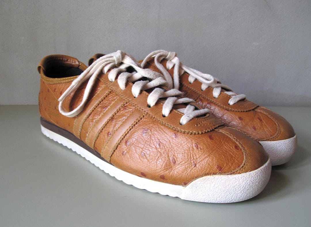 Vintage Adidas Italia Ostrich Leather, Limited Edition UK 7,5 US 8 EU 41  1/3. - Etsy