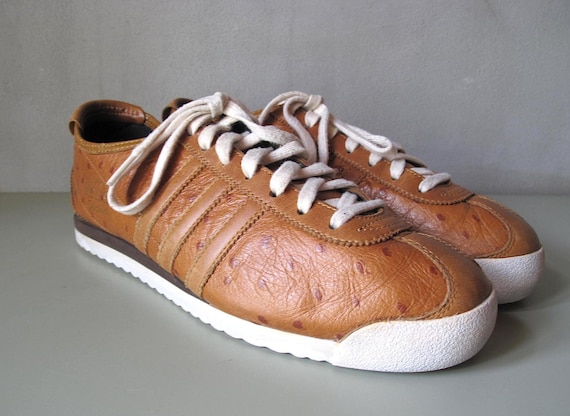 Vintage Adidas Italia Ostrich Leather, Limited Edition UK 7,5 US 8 EU 41  1/3. - Etsy