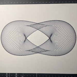 Original Pen Plotter Art | Generative Art | Unique Geometric Artwork | Minimalist Decor | Line Drawing | Wall Decor