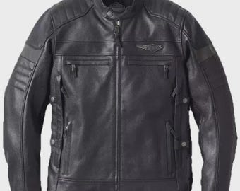 Harley-Davidson Cafe Racer Lederjacke zum 120-jährigen Jubiläum: Biker-Ausrüstung für Rindsleder