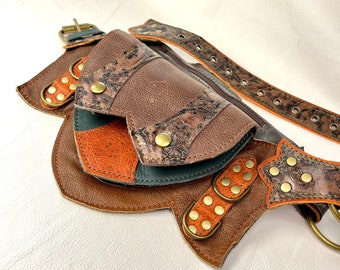 MEDIUM RTS OFMD Jim Himenez Regal Pocket Belt - Festival belt - Leather belt pouch - Burning Man - Utility - Fanny pack - Belt bag - Pirate