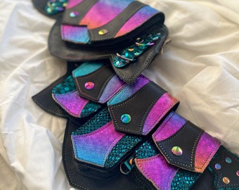 Custom Regal Pocket Belt - Festival belt - Leather belt pouch - Burning Man - Utility Belt - Fanny pack - Belt bag