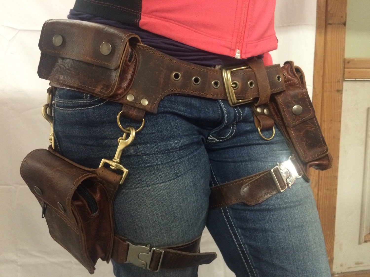 Buy BOUDICCA Pocket Belt With Detachable Leg Holster: Burning Man Online in  India 