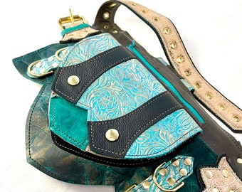 XL RTS OFMD Stede Regal Pocket Belt - Festival belt - Leather belt pouch - Burning Man - Utility Belt - Fanny pack - Belt bag - Pirate