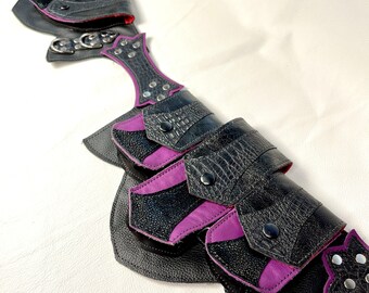 XS RTS OFMD Blackbeard Regal Pocket Belt - Festival belt - Leather belt pouch - Burning Man - Utility - Fanny pack - Belt bag - Pirate