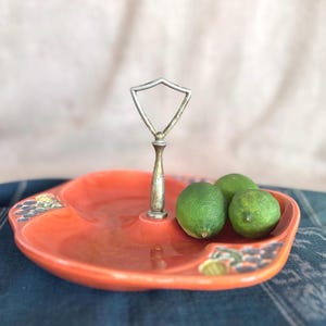 Vintage California Originals Pottery Handled Tidbit Tray