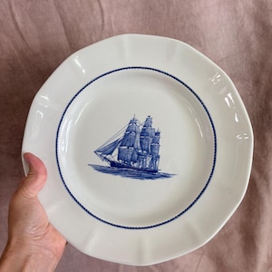 Vintage Wedgwood "Flying Cloud 1851" American Clipper Dinner Plate