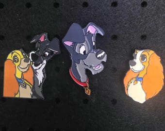 Disney Enamel Lady and the Tramp Pin