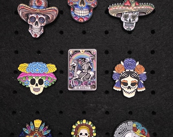 Zuckerschädel Dia de los Muertos Emaille Pin