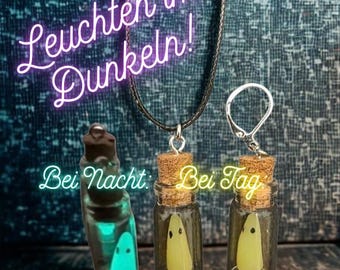 Halloween ghost earrings/pendant (glow in the dark) Gothic