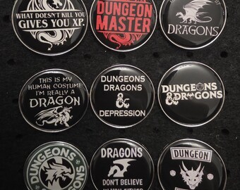 Dungeons & Dragons Emaille Pins