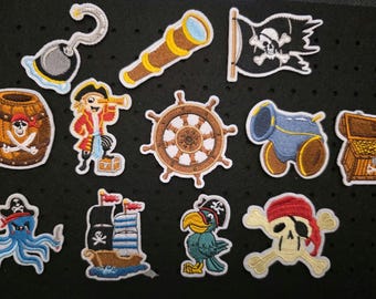 Children's Pirate Iron-on Patches