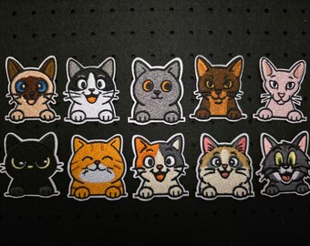 Parche/Bordado de Gato/Niños