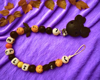Personalized pacifier chain Disney/College Pocus/Halloween