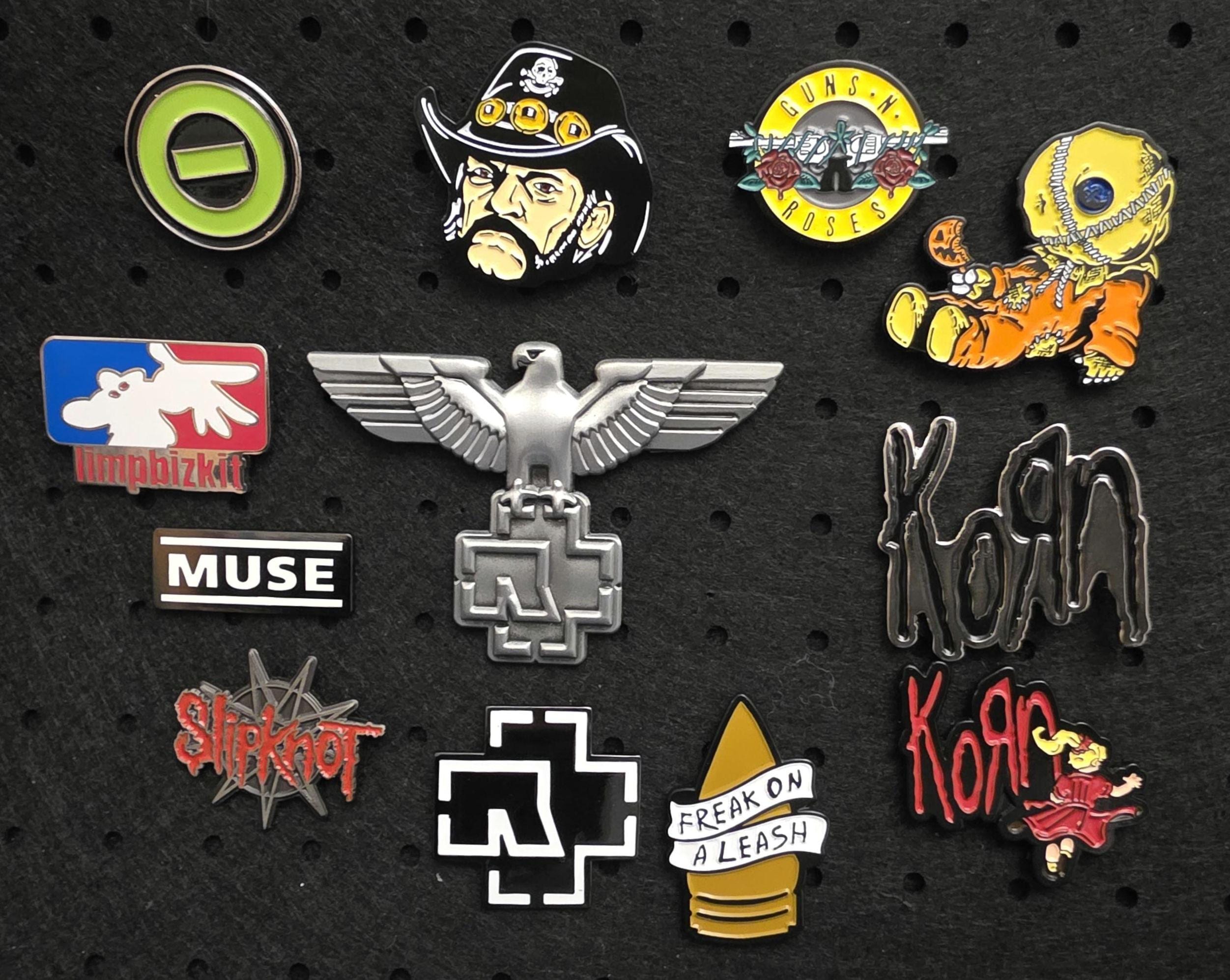 PIN'S BROCHE BADGE TETE DE MORT RACER BIKER MOTARD VESTE GILET METAL