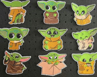 Yoda Bügelbilder/Patches