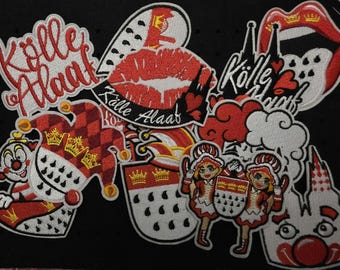 Carnival/Mardi Gras iron-on transfers/patches