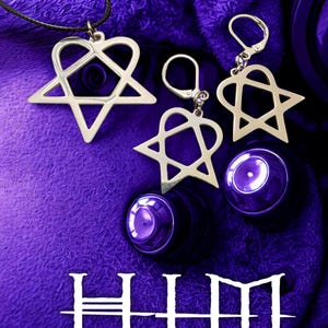 HIM Heartagram/Naszyjnik/Kolczyki