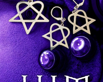 HIM Heartagram/Necklace/Earrings