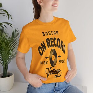 Vintage Music Store Tee, Retro Music T-Shirt, Gift for Musicians, Vinyl Record Shirt, Music Lover Apparel