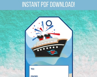 Fish Extender Gift Tags - Disney Cruise Pixie Dust Digital Download - Customizable, Fun, & Magical Tags for Your Next DCL Adventure!