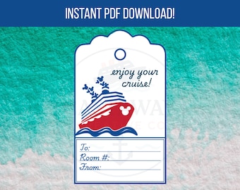 Fish Extender Gift Tags - Disney Cruise Pixie Dust Digital Download - Customizable, Fun, & Magical Tags for Your Next DCL Adventure!