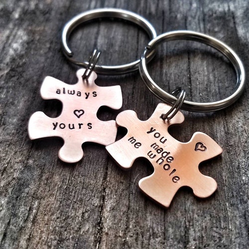 Valentines day Gift For Him - Puzzle piece Keychain, Valentines For Him,  Gift For Boyfriend Valentine, Sexy Valentines