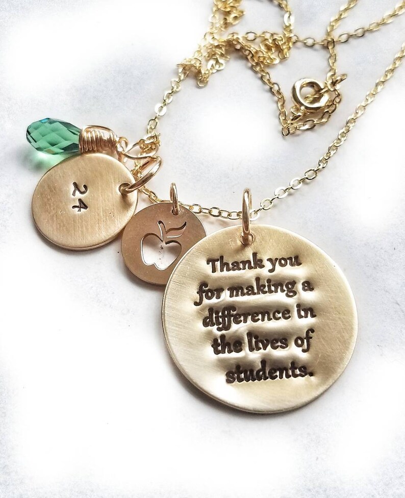Teacher Necklace Nurse Retirement Gift Retirement Gift For Etsy