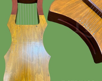 7 String Lyre Harp Solid Rosewood Folk Harp Steel Strings Handcrafted Celtic Musical Instrument W Key Bag Christmas New Year Music Gift LH