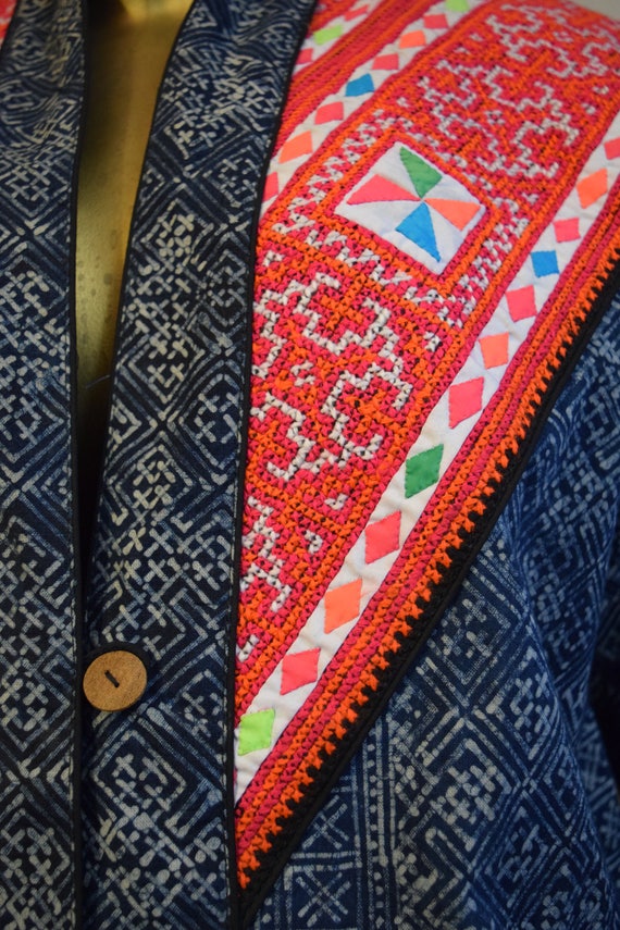 Authentic Thai Batik Embroidered Jacket - image 3