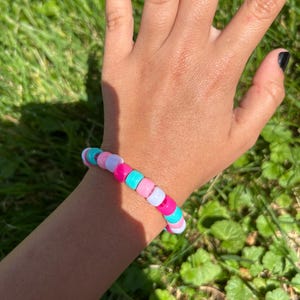 Cotton Candy Dreams! l Kandi, pony bead, stretchy. l