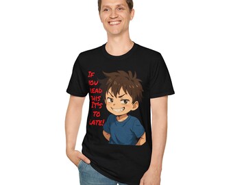 Camiseta con cita de anime, unisex, divertida e informal, un regalo ideal para los amantes del anime, moda que marca tendencia para los fans.