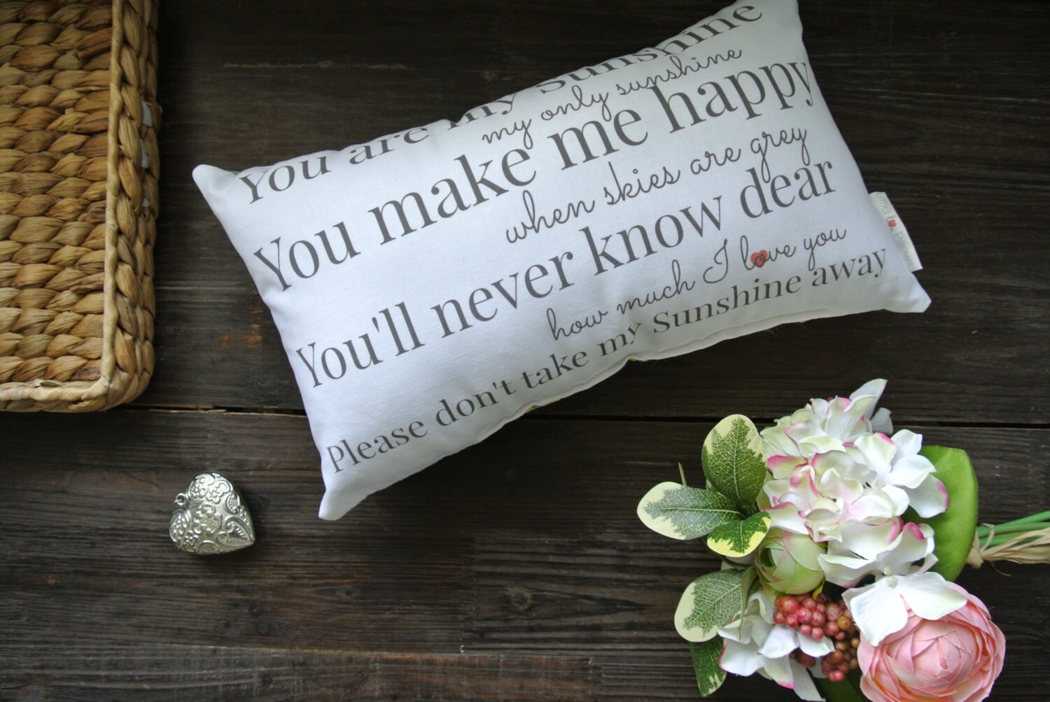 You Are My Sunshine Quote Song Little Love Pillow Quote Pillow