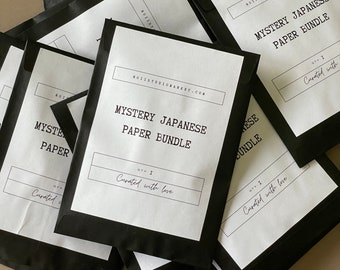 Mystery Japanese Paper Bundle, mystery paper bundle, stationery bundle, paper pack, paper bundle, Japanese stationery, Japanese paper pack,