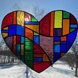 Colorful Heart Suncatcher