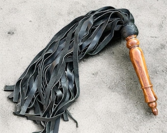 Handmade Real Cowhide Suede Leather Flogger 50 Falls