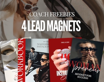 Canva Lead Magnet Bundle Workbook Ebook & Mini Guide Templates for Coaches Email Freebie Opt-In Funnel Online Course Growth Toolkit
